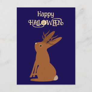Halloween Jackalope Trick oder Treat Custom Postkarte