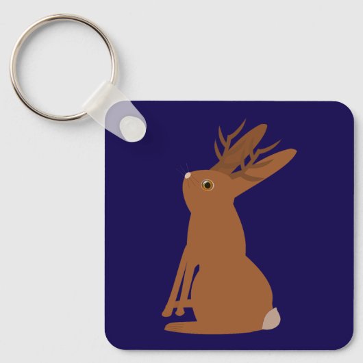 Halloween Jackalope Trick oder Treat Custom Schlüsselanhänger (Vorderseite)