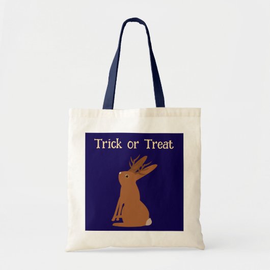 Halloween Jackalope Trick oder Treat Custom Tragetasche (Vorne)