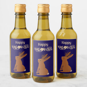 Halloween Jackalope Trick oder Treat Custom Weinetikett