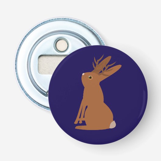 Halloween Jackalope Trick oder Treat Flaschenöffner (Vorderseite)
