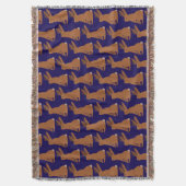 Halloween Jackalope Trick oder Treat Gemustert Decke (Vorderseite Vertikal)