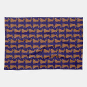 Halloween Jackalope Trick oder Treat Gemustert Geschirrtuch (Horizontal)