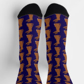Halloween Jackalope Trick oder Treat Gemustert Socken (Oben)
