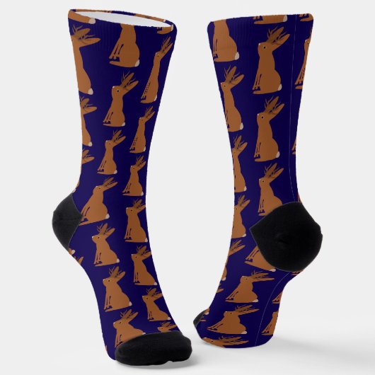 Halloween Jackalope Trick oder Treat Gemustert Socken (Gewinkelt)