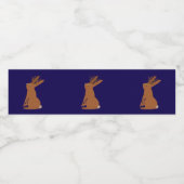 Halloween Jackalope Trick oder Treat Gemustert Wasserflaschenetikett (Einzelnes Label)