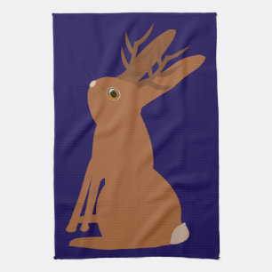 Halloween Jackalope Trick oder Treat Geschirrtuch