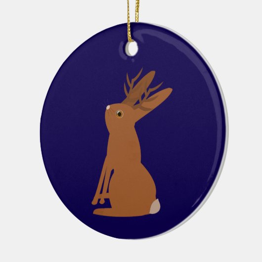 Halloween Jackalope Trick oder Treat Individuelle Keramik Ornament (Links)