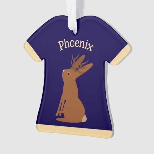 Halloween Jackalope Trick oder Treat Individuelle  Ornament (Vorderseite)