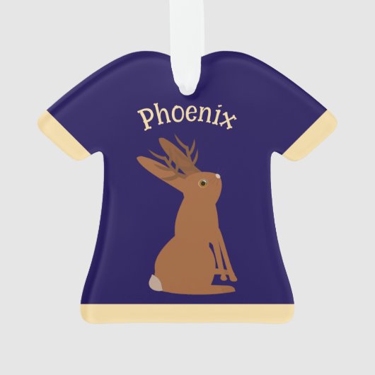 Halloween Jackalope Trick oder Treat Individuelle Ornament (Rückseite)