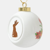 Halloween Jackalope Trick oder Treat Keramik Kugel-Ornament (Rechts)