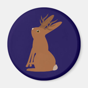 Halloween Jackalope Trick oder Treat Magnet