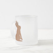 Halloween Jackalope Trick oder Treat Mattglastasse (Vorderseite Links)
