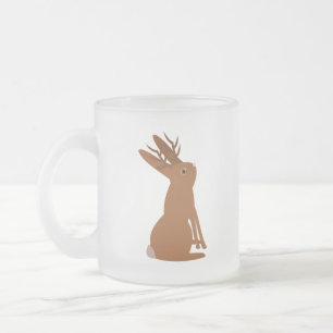 Halloween Jackalope Trick oder Treat Mattglastasse