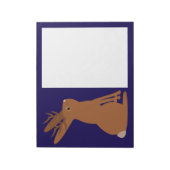 Halloween Jackalope Trick oder Treat Notizblock (Rotiert)