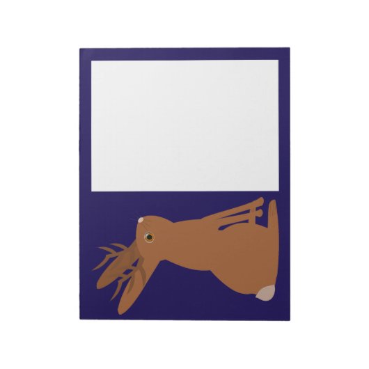 Halloween Jackalope Trick oder Treat Notizblock (Rotiert)