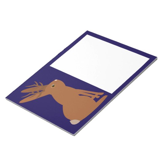 Halloween Jackalope Trick oder Treat Notizblock (angewinkelt)