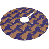 Halloween Jackalope Trick oder Treat Polyester Weihnachtsbaumdecke (Schrägansicht)
