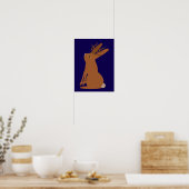 Halloween Jackalope Trick oder Treat Poster (Küche)