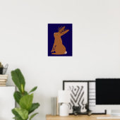 Halloween Jackalope Trick oder Treat Poster (Heimbüro)