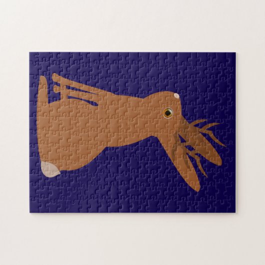 Halloween Jackalope Trick oder Treat Puzzle (Horizontal)