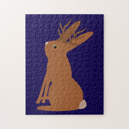 Halloween Jackalope Trick oder Treat Puzzle (Vertikal)