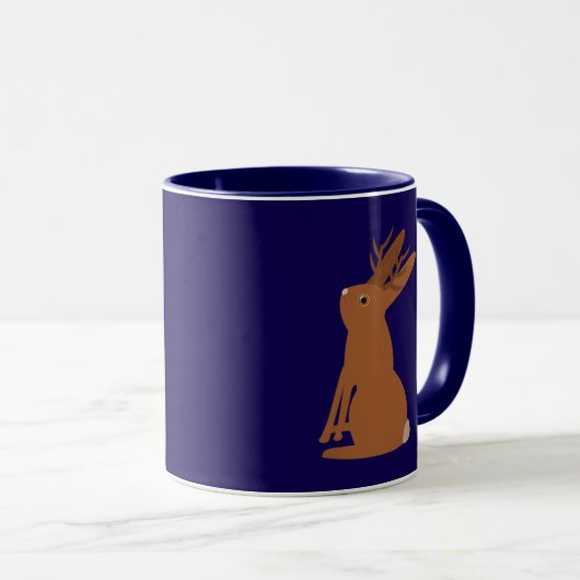 Halloween Jackalope Trick oder Treat Tasse (VorderseiteRechts)