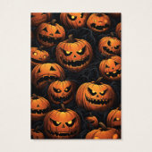 Halloween Jackolantern Earring Display Card (Rückseite)