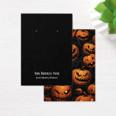 Halloween Jackolantern Earring Display Card (Schreibtisch)
