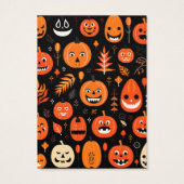 Halloween Jackolantern Earring Display Card (Rückseite)