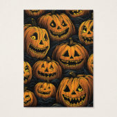 Halloween Jackolantern Earring Display Card (Rückseite)