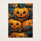 Halloween Jackolantern Earring Display Card (Rückseite)