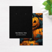 Halloween Jackolantern Earring Display Card (Schreibtisch)