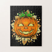 Halloween Jackolantern Spooky Pumpkin Puzzle (Vertikal)