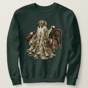 Halloween-Jagd Geistliche Stockenten- und Truthahn Sweatshirt