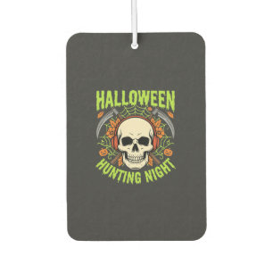 Halloween-Jagd-Nacht-Totenkopf-Sense-Vektor-Design Autolufterfrischer