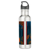 Halloween-Jagdkürbis Edelstahlflasche (Rückseite)