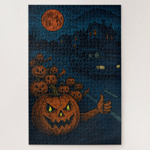 Halloween jagt dich puzzle
