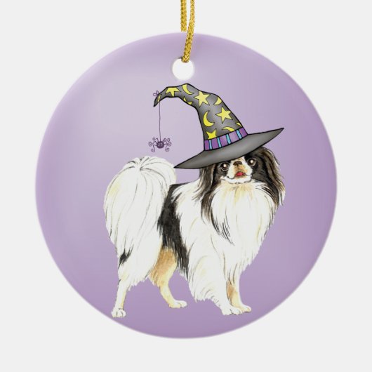 Halloween Japanische Chin Keramik Ornament (Vorne)