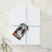 Halloween Japanisches Kinin mit Pumpkins Beängstig Geschenkanhänger (Mit Garn)