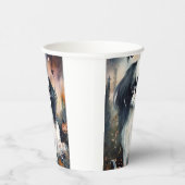 Halloween Japanisches Kinin mit Pumpkins Beängstig Pappbecher (Rechts)