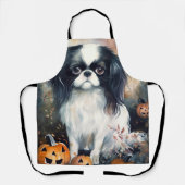 Halloween Japanisches Kinin mit Pumpkins Beängstig Schürze (Vorderseite)