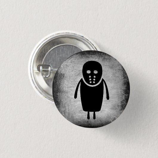 Halloween "Jason" Button (Vorne & Hinten)