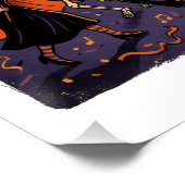 Halloween-Jazz-Parade-Sonnenuntergangs-Prozession Poster (Ecke)