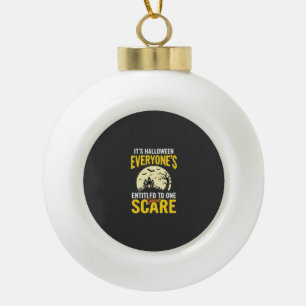 Halloween Jedem Ein Schrecken Design_1 Keramik Kugel-Ornament