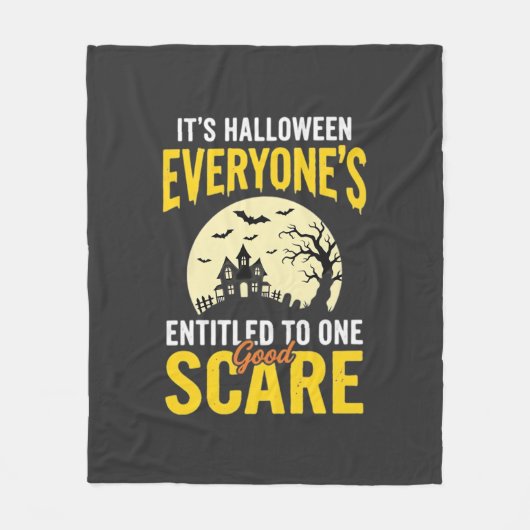 Halloween Jedem steht ein Schrecken Design_1 Fleecedecke (Vorderseite)