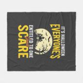 Halloween Jedem steht ein Schrecken Design_1 Fleecedecke (Vorderseite (Horizontal))