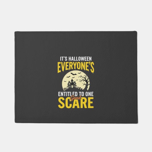 Halloween Jedem steht ein Schrecken Design_1 Fußmatte (Vorderseite)