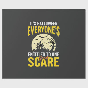 Halloween Jedem steht ein Schrecken Design_1 Geschenkpapier