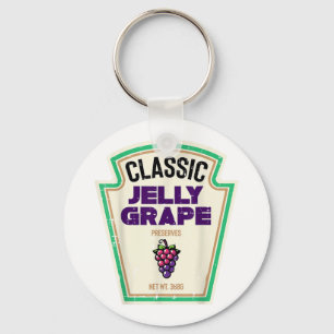 Halloween Jelly Grape Funny Food Group Kostüme Män Schlüsselanhänger